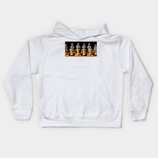 Chessmen At The Ready Kids Hoodie